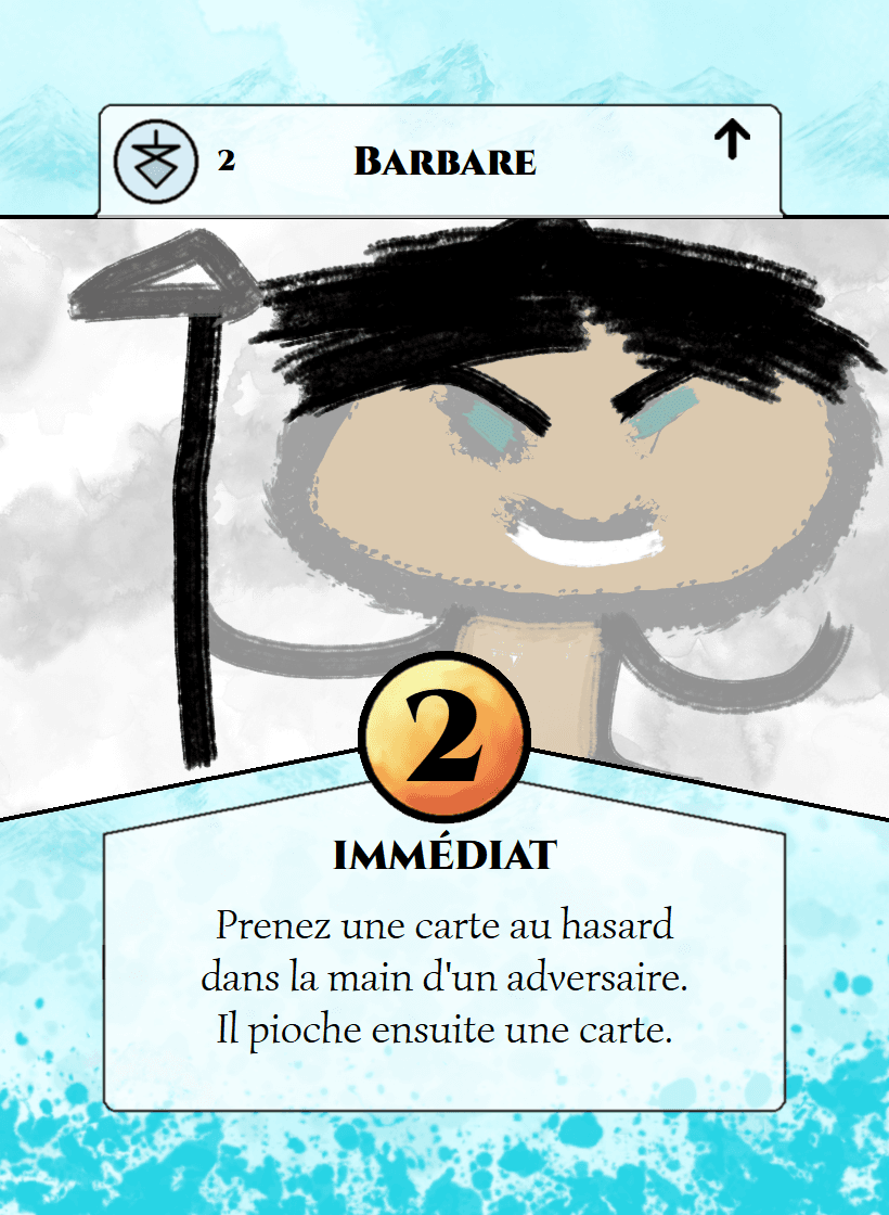 My card, drawn by myself…